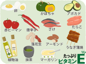 ビタミンEが豊富な食材